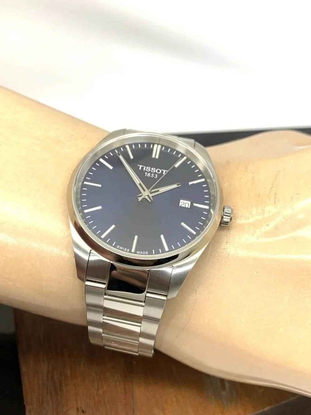 Tissot PR 100 Men's Watch Swiss Quartz Blue Dial 40mm Steel T1504101104100